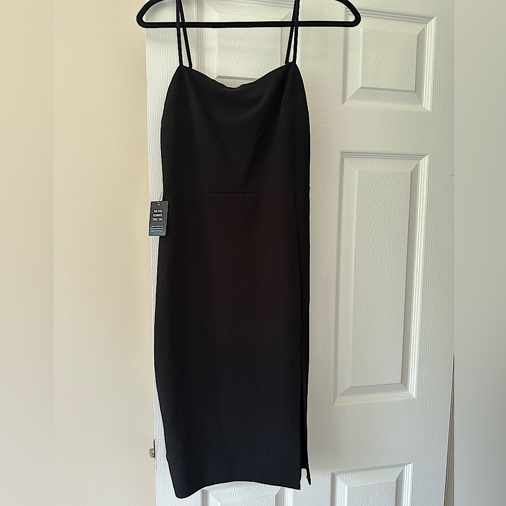 Express Midi Black Dress